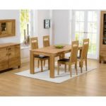 Lisbon 150cm Solid Oak Dining Table with Monaco Chairs