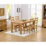 Lisbon 150cm Solid Oak Dining Table with Vermont Chairs