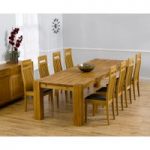 Madrid 300cm Solid Oak Dining Table with Monaco Chairs
