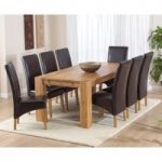 Madrid 200cm Solid Oak Extending Dining Table with Cannes Chairs
