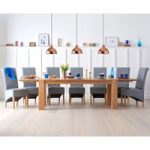 Madrid 200cm Solid Oak Extending Dining Table with Kentucky Chairs