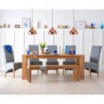 Madrid 200cm Solid Oak Dining Table with Bench and Kentucky Chairs