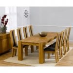 Madrid 240cm Solid Oak Dining Table with Toronto Chairs