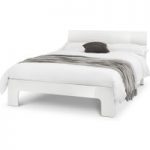 London White High Gloss King Size Bed