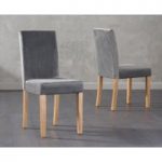Mia Plush Grey Chairs