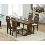 Cavendish 165cm Dark Oak All Sides Extending Table with Monaco Chairs