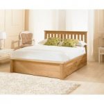 Monaco Solid Oak Ottoman Bed