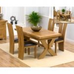 Bordeaux 160cm Solid Oak Extending Dining Table with Montreal Chairs