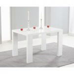 Monza 120cm White High Gloss Dining Table