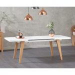 Nicole Extending White Dining Table