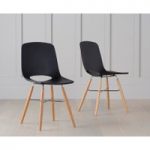 Nordic Wooden Leg Black Chair