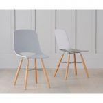 Nordic Wooden Leg Light Grey Chair