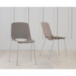 Nordic Chrome Leg Mink Chair
