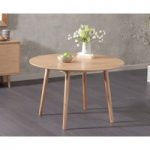Nordic 120cm Round Oak Dining Table