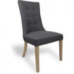 Hexham Charcoal Fabric Dining Chairs