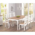 Parisian 175cm Shabby Chic Dining Table and Chairs
