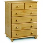 Pioneer Solid Pine 2 over 4 Drawer Chest