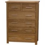 Rohan Oak 2 over 4 Chest of Drawers