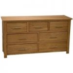 Rohan Oak Seven-Drawer Multi Chest of Drawers