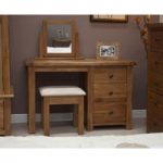 Bramley Oak Dressing Table with Stool