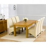 Normandy 180cm Solid Oak Extending Dining Table with Kentucky Chairs