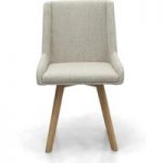 Visby Natural Fabric Dining Chairs