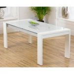 Cannes 180cm High Gloss White Dining Table