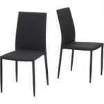 Atlanta Black Stackable Dining Chairs