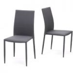 Atlanta Charcoal Grey Stackable Dining Chairs