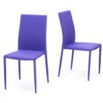 Atlanta Purple Stackable Dining Chairs