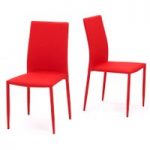 Atlanta Red Stackable Dining Chairs