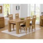 Thames 150cm Oak Dining Table with Monaco Chairs