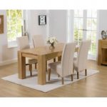 Thames 150cm Oak Dining Table with Cannes Chairs