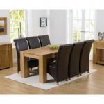 Thames 180cm Oak Dining Table with Kentucky Chairs