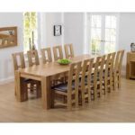 Thames 300cm Oak Dining Table with Louis Chairs