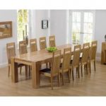 Thames 300cm Oak Dining Table with Monaco Chairs
