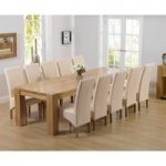 Thames 300cm Oak Dining Table with Cannes Chairs
