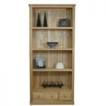 Rhone Solid Oak 3 Drawer Bookcase