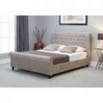 Bicester Stone Fabric Super King Size Bed