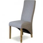Kingston Tweed Fabric Wave Back Dining Chairs