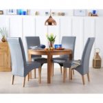 Verona 110cm Solid Oak Round Dining Table with Cannes Chairs