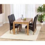 Verona 120cm Solid Oak Dining Table with Venezia Chairs