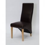 Emperor Bonded Leather Wave Back Dining Chairs