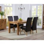 Yateley 140cm Oak Dining Table with Cannes Chairs