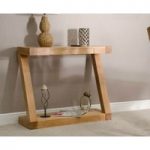 Infinity Solid Oak Console Table